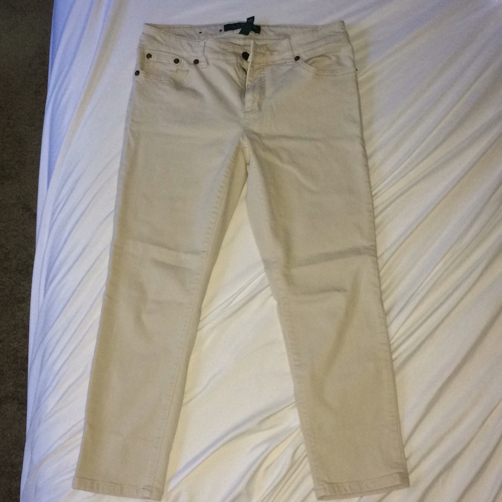 Ralph Lauren Jean Capris Cream
